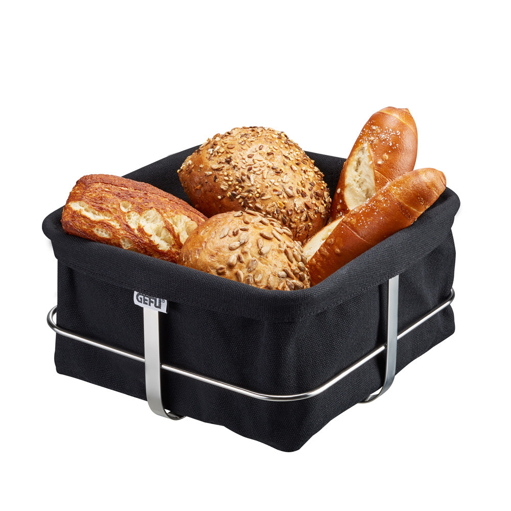 Corbeille à pain Brunch carrée noire Gefu - Mathon - 1