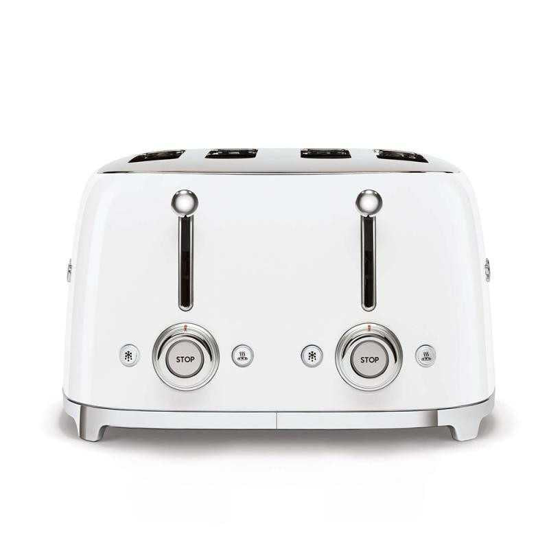 Toaster 4 fentes 2000 W TSF03WHEU blanc Smeg - Mathon - 3