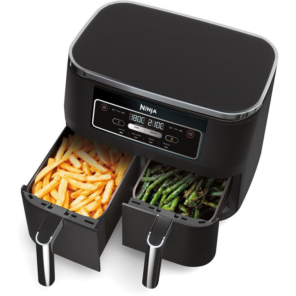 Friteuse Sans Huile Ninja - Foodi Af200eu - Capacité 7,6l - Double Cuve - 4 Programmes De Cuisson - 2400w Ninja - Mathon - 4