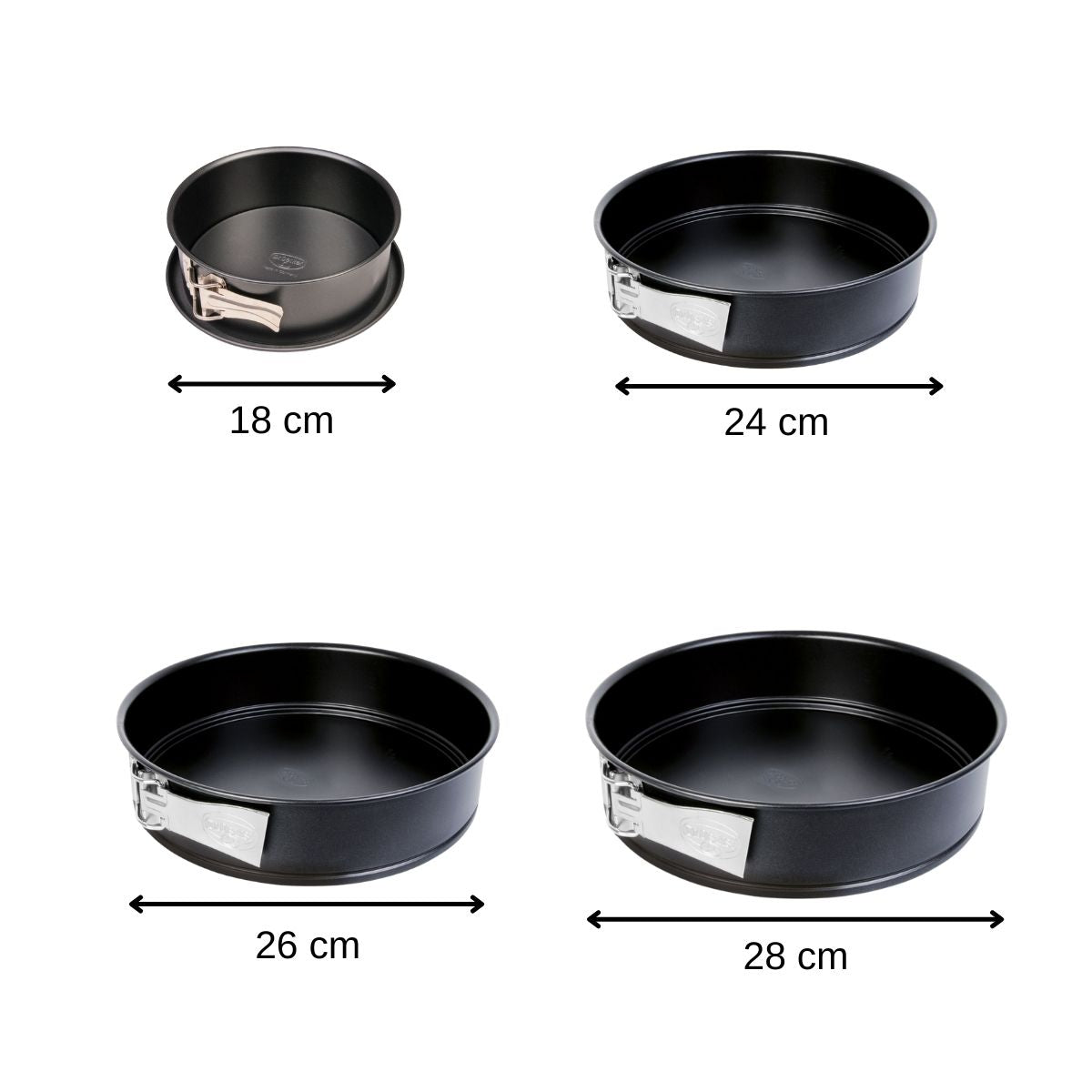 Set de 4 moules à manqué à charnière 18 cm + 24 cm + 26 cm + 28 cm  Tradition Dr. Oetker - Mathon - 3