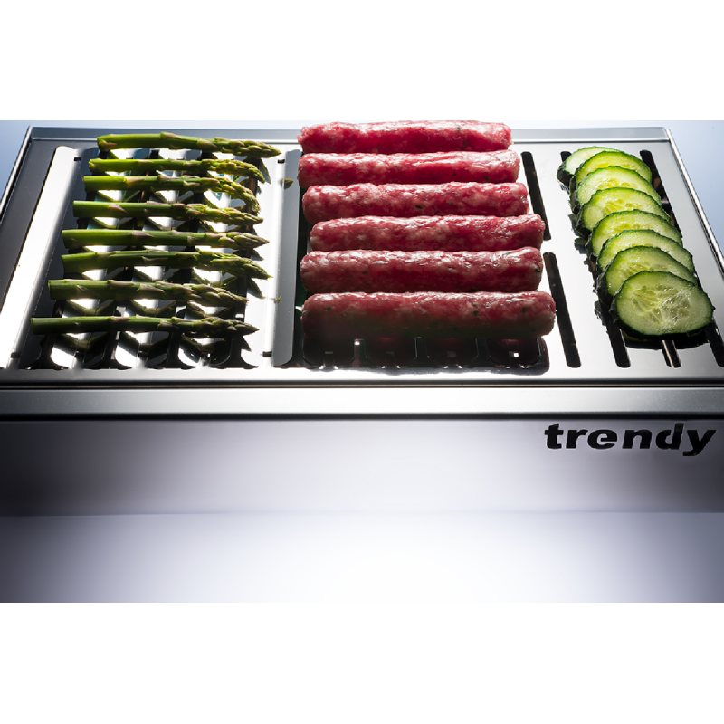 Barbecue portable en acier inoxydable trendy, compact et élégant, 44 x 29,5 x 12 cm Don Hierro - Mathon - 6