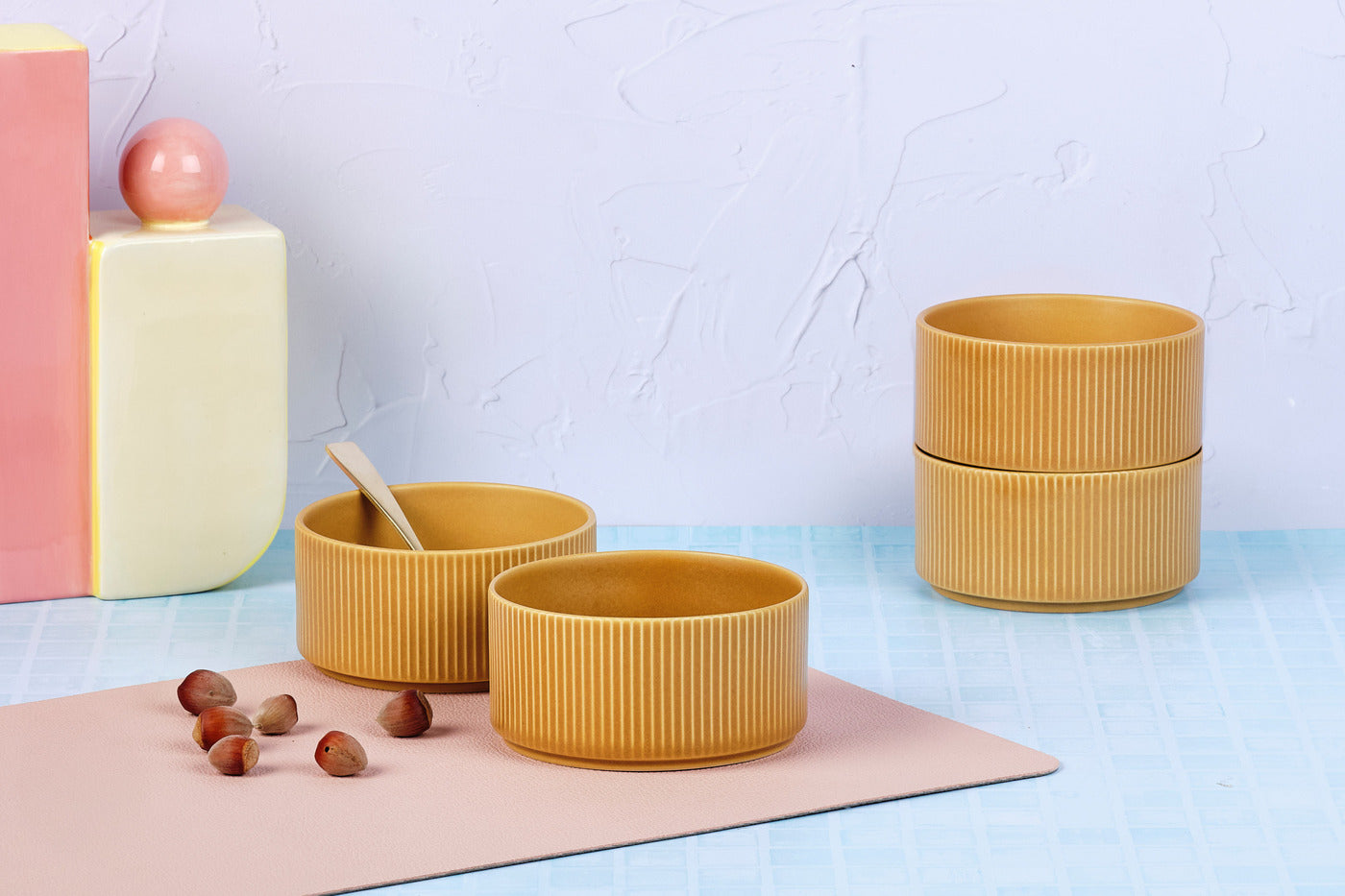 Bol SCANDI Ø12cm - 4 pièces - Ocre Björn - Mathon - 2