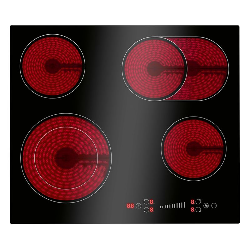 Plaque de cuisson en vitrocéramique 4 feux avec double zone encastrable Bomann EBK7941 Bomann - Mathon - 2