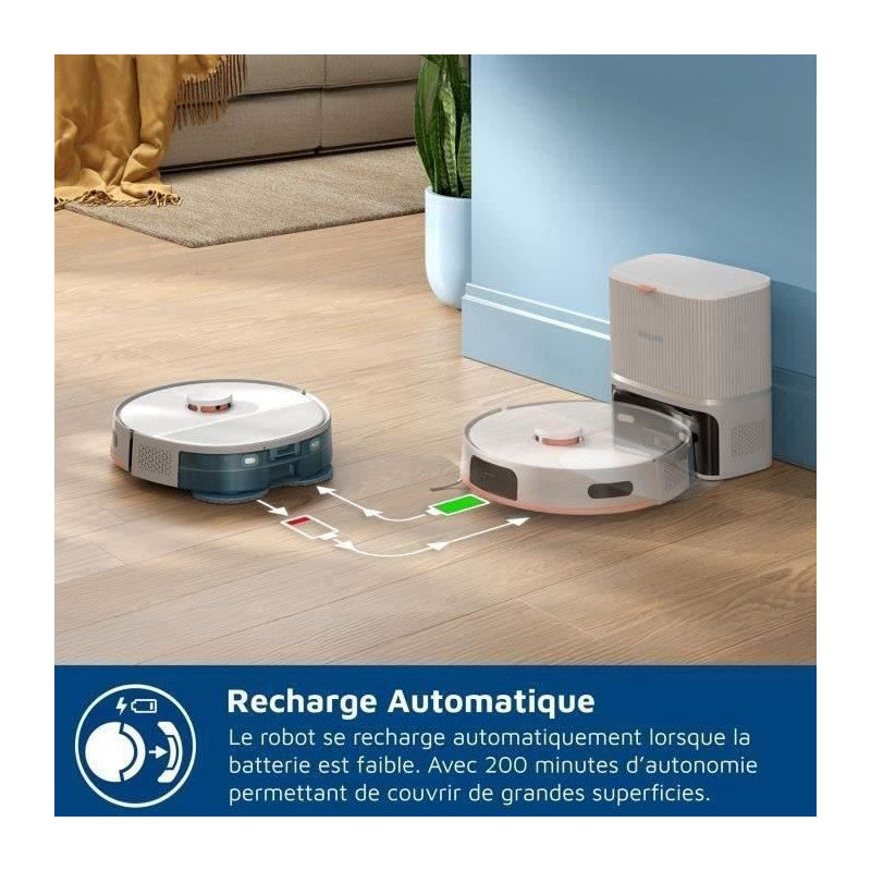 Aspirateur Robot Laveur -   Xu5100/20 - 10000 Pa - Auto-vidange - Navigation Laser Philips - Mathon - 5