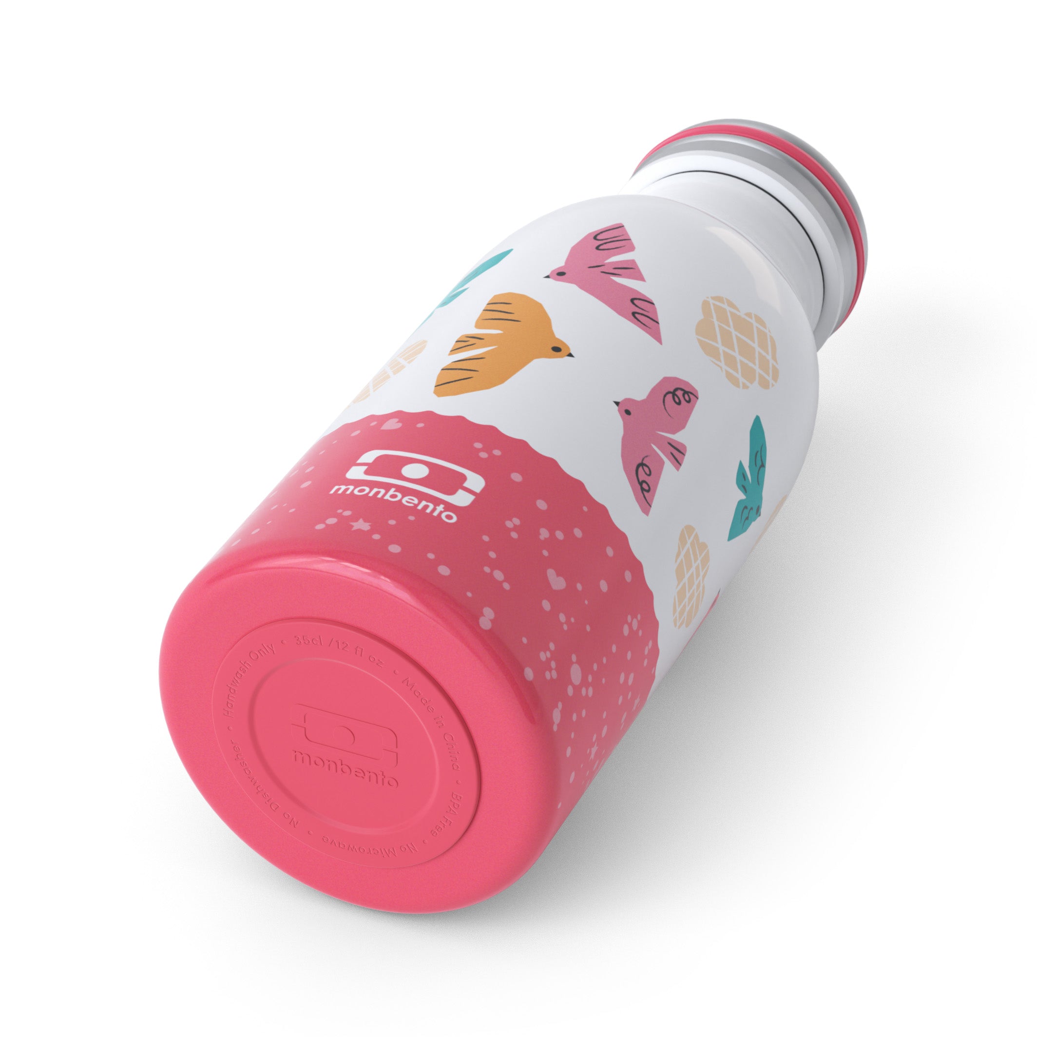 Bouteille isotherme enfant Cooly 350ml Rose Birds Monbento - Mathon - 3