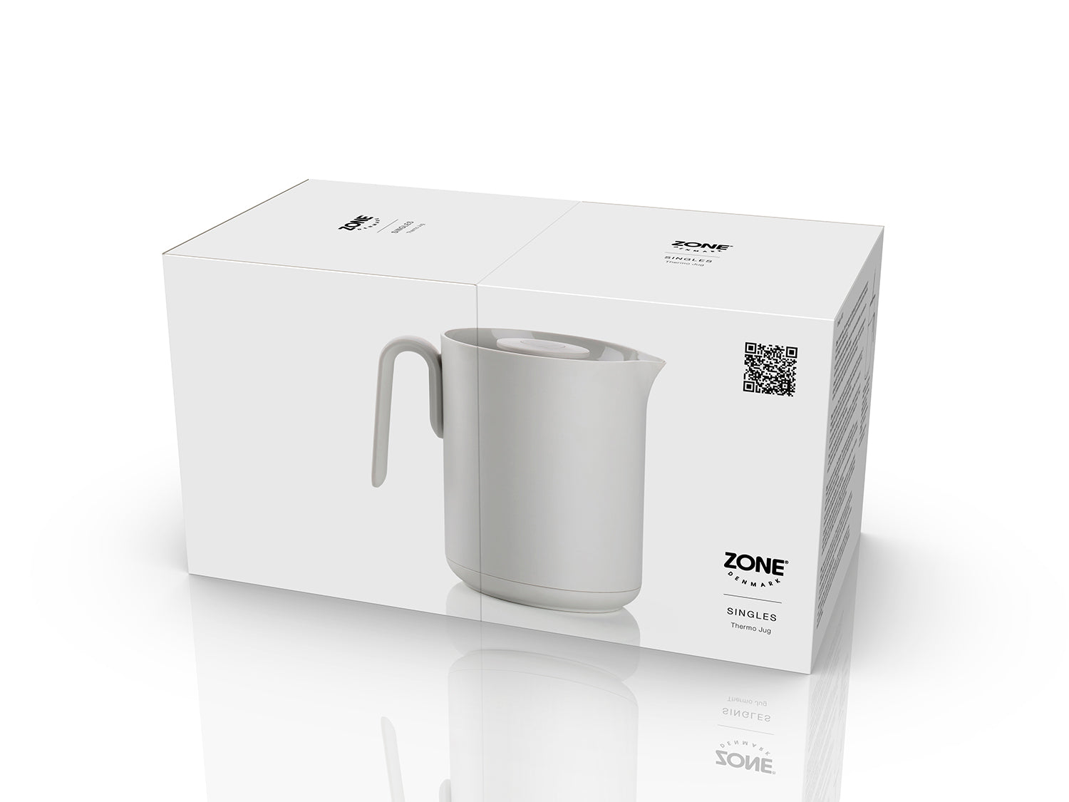 Thermos SINGLES en plastique et verre Gris chaud Zone Denmark - Mathon - 4