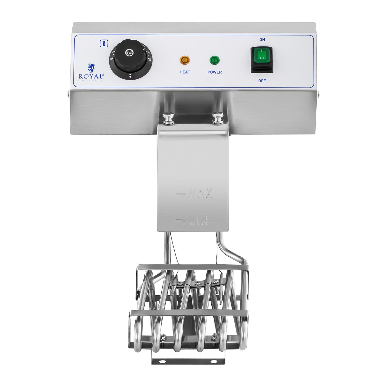 Friteuse électrique de restaurant double professionnelle 2 x 3 200 watts 2 x 16 litres au total 2 x 12 litres d