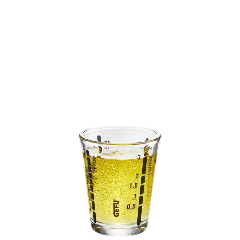 Verre Mesureur en verre Messi 40 ml transparent Gefu - Mathon - 1