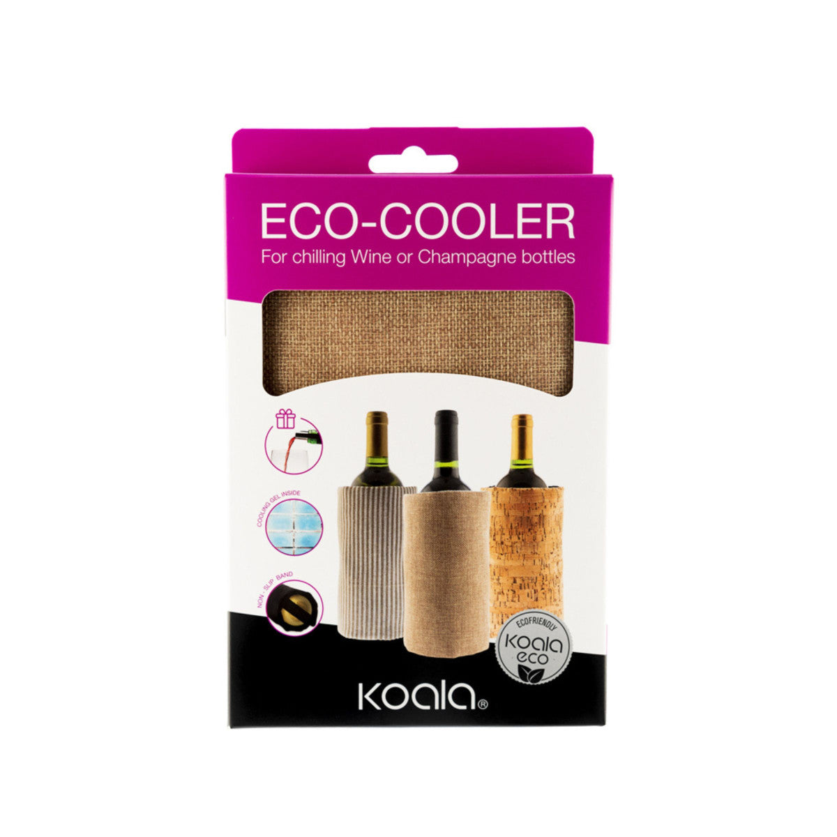 Fresh - Manchon réfrigérant vin et champagne Jute Koala - Mathon - 6