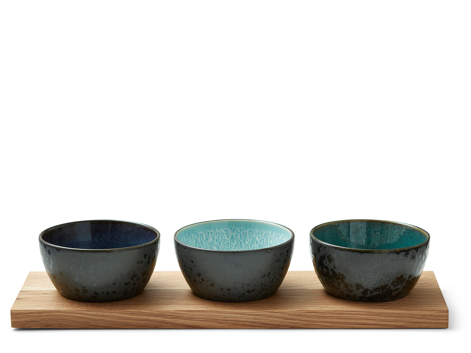 Ensemble apéro 3 bols et 1 planche Noir ass. Bitz - Mathon - 1