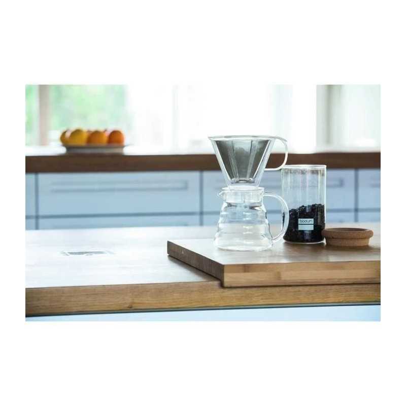 Cafetiere - Bodum - Melior - Filtre Permanent Maille Inox - 8 Tasses - 1.0 L - Transparent Bodum - Mathon - 3