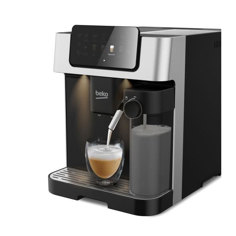 Machine A Café Avec Broyeur - Beko - Ceg7304x - 1350 W - 19 Bars - écran Tactile Couleur Beko - Mathon - 2