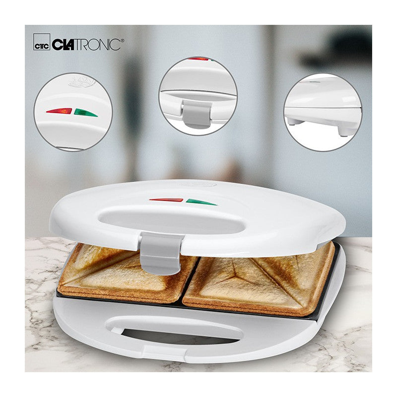 Appareil à Sandwich et Croque Monsieur Clatronic ST 3477 Blanc Clatronic - Mathon - 4