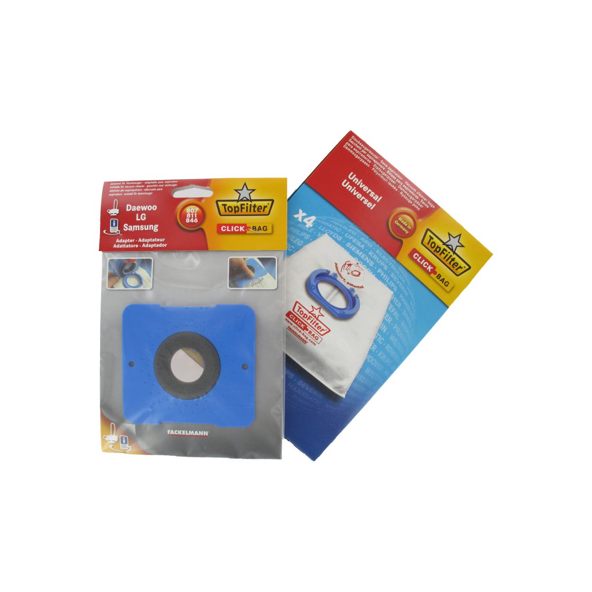 Adaptateur Click Bag pour aspirateurs AEG 480 et Samsung 807/811/846 TopFilter - Mathon - 1