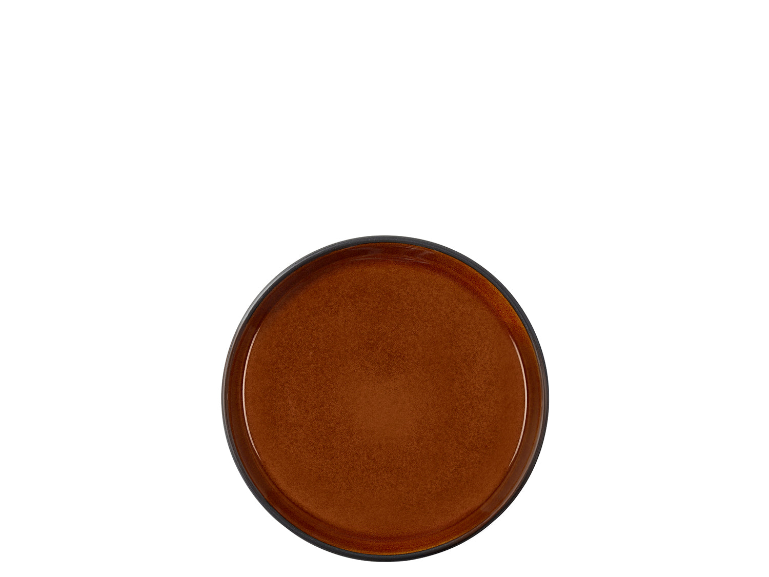 Assiette GASTRO en grès Noir/Ambre Bitz - Mathon - 1