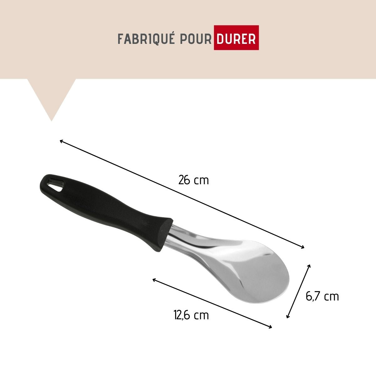 Cuillère à glace en inox  Divers FM Professional - Mathon - 3