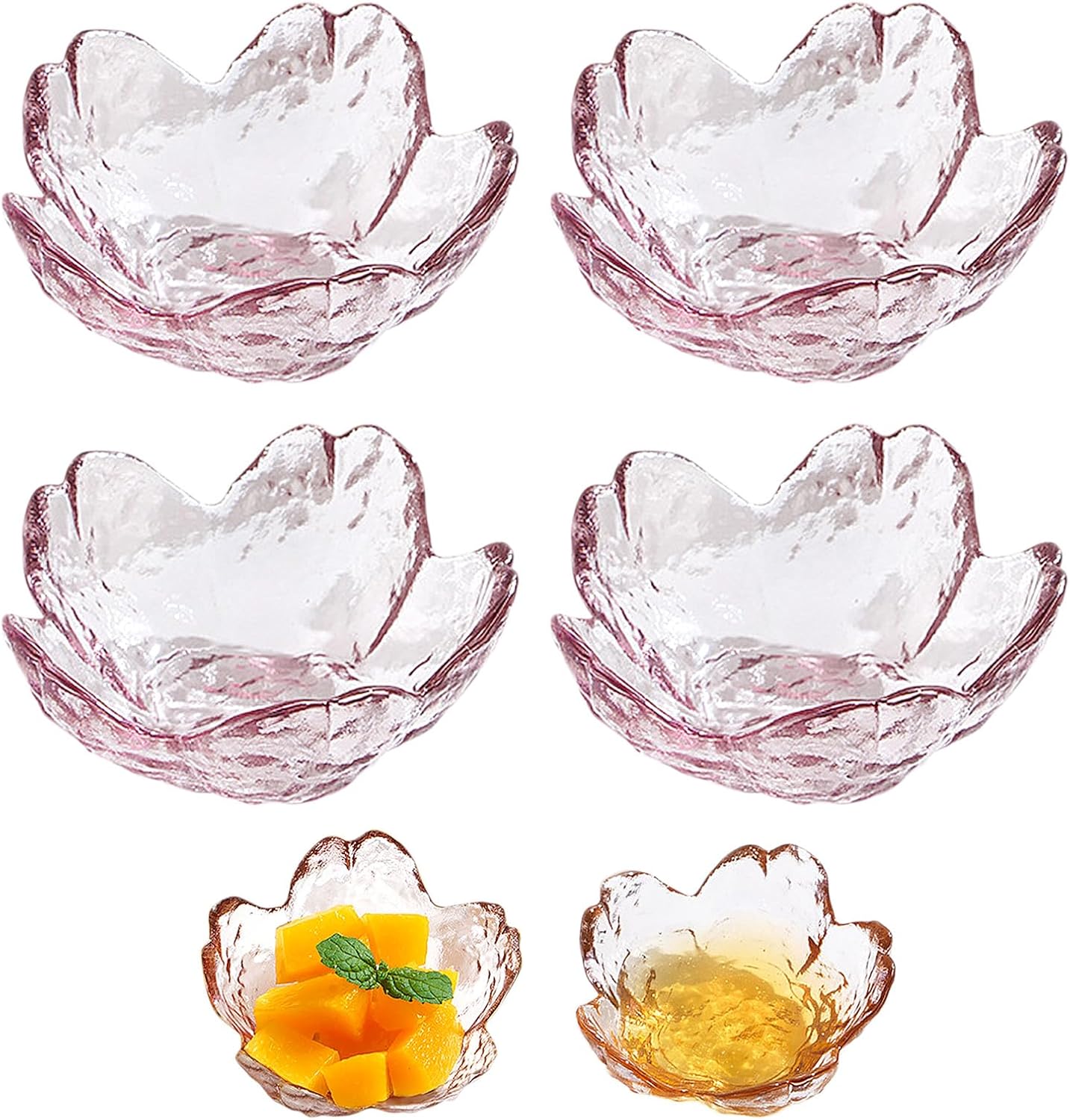 Lot de 6 Bols Dessert Fleur de Cerisier en Verre Vendos85 - Mathon