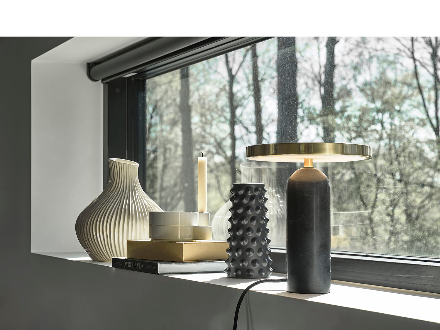 Bougeoir Styles en Aluminium Sable Villa Collection - Mathon - 4