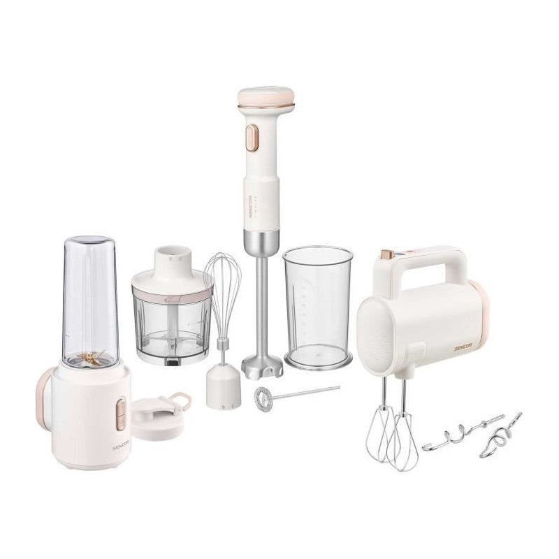 Mixeur Plongeant - Sencor - Shb 9130wh - 11,1 V - Récipients 500 Et 700 Ml - Blanc SENCOR - Mathon - 4