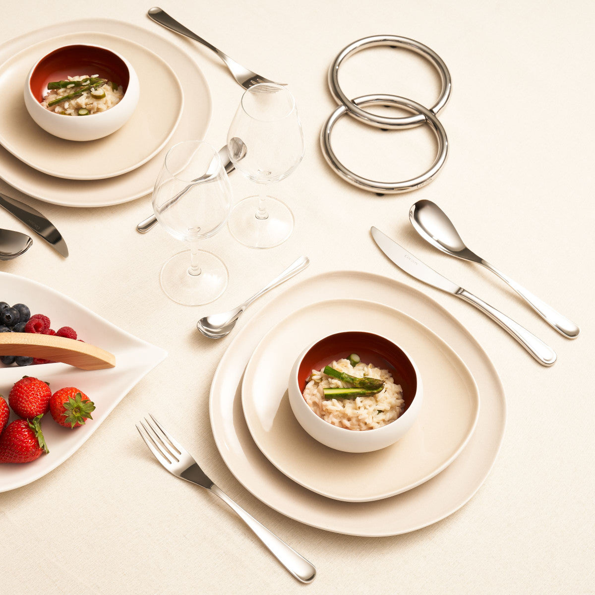 Eole - 24 couverts de table avec support de rangement nomade Couzon - Mathon - 7