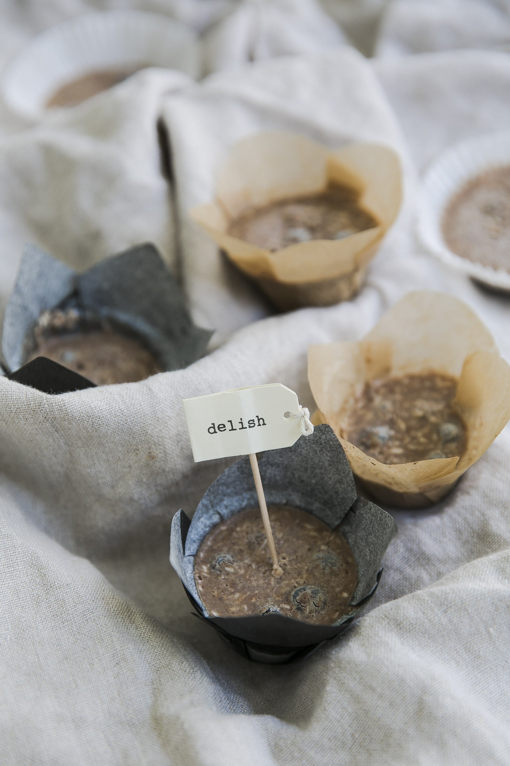 120Pcs - Caissette de cuisson forme tulipe en papier brun ingraissable impression journal  H60mm FirstPack - Mathon - 2