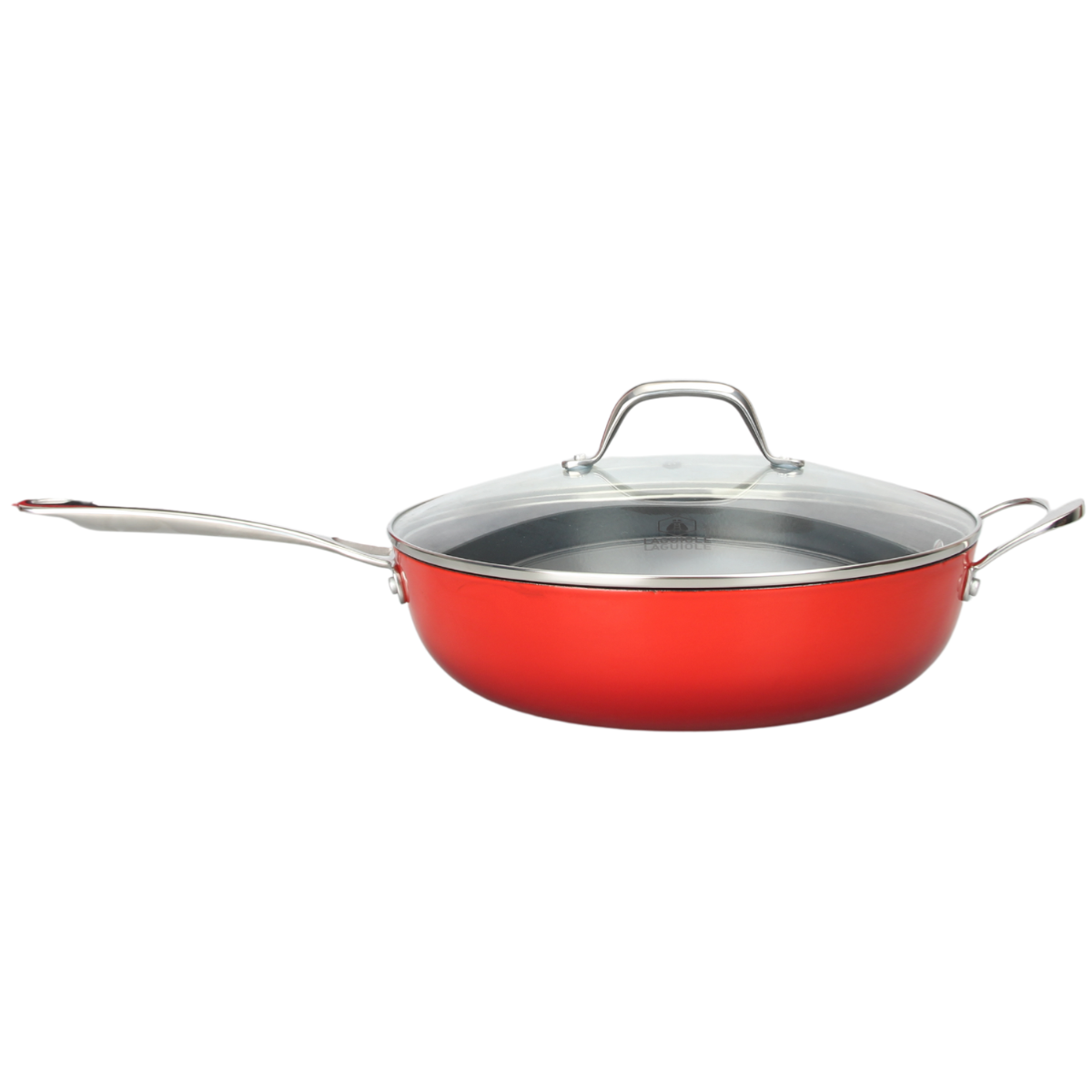 Sauteuse rouge 32cm - "Red AirIron" Laguiole Cuisson - Mathon - 1