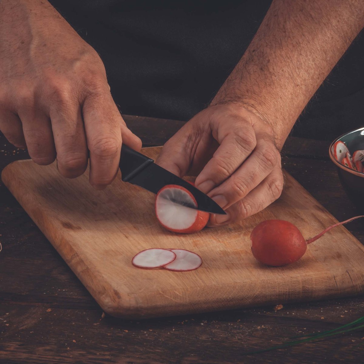 Couteau à légumes 20 cm  Black Edition Nirosta - Mathon - 3