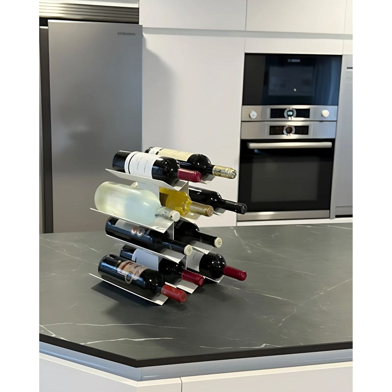 Porte-bouteilles de table << in vino veritas >>, 6 bouteilles Don Hierro - Mathon - 5