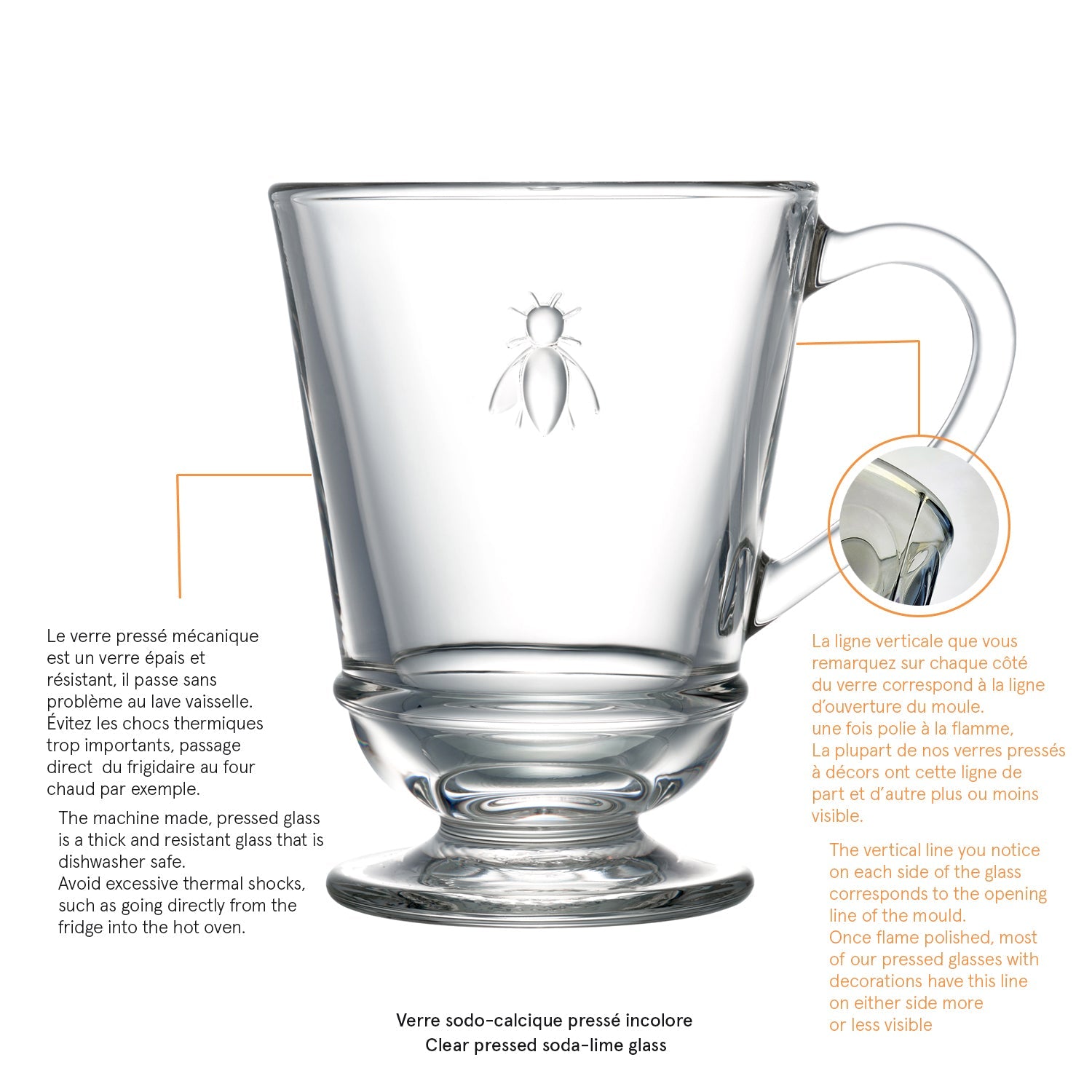 Lot de 6 mugs La Rochère - Mathon - 4