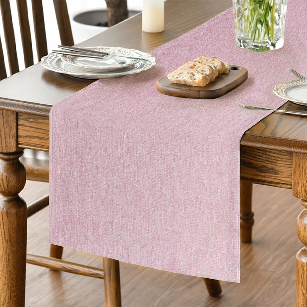 Chemin de Table Polyester Rose 40×100 cm Vendos85 - Mathon