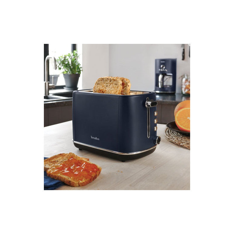 Toaster 1050w 2 Tranches Ramasse Miette 6th° Design New Moon Bleu Nuit   - 15437 Terraillon - Mathon - 5