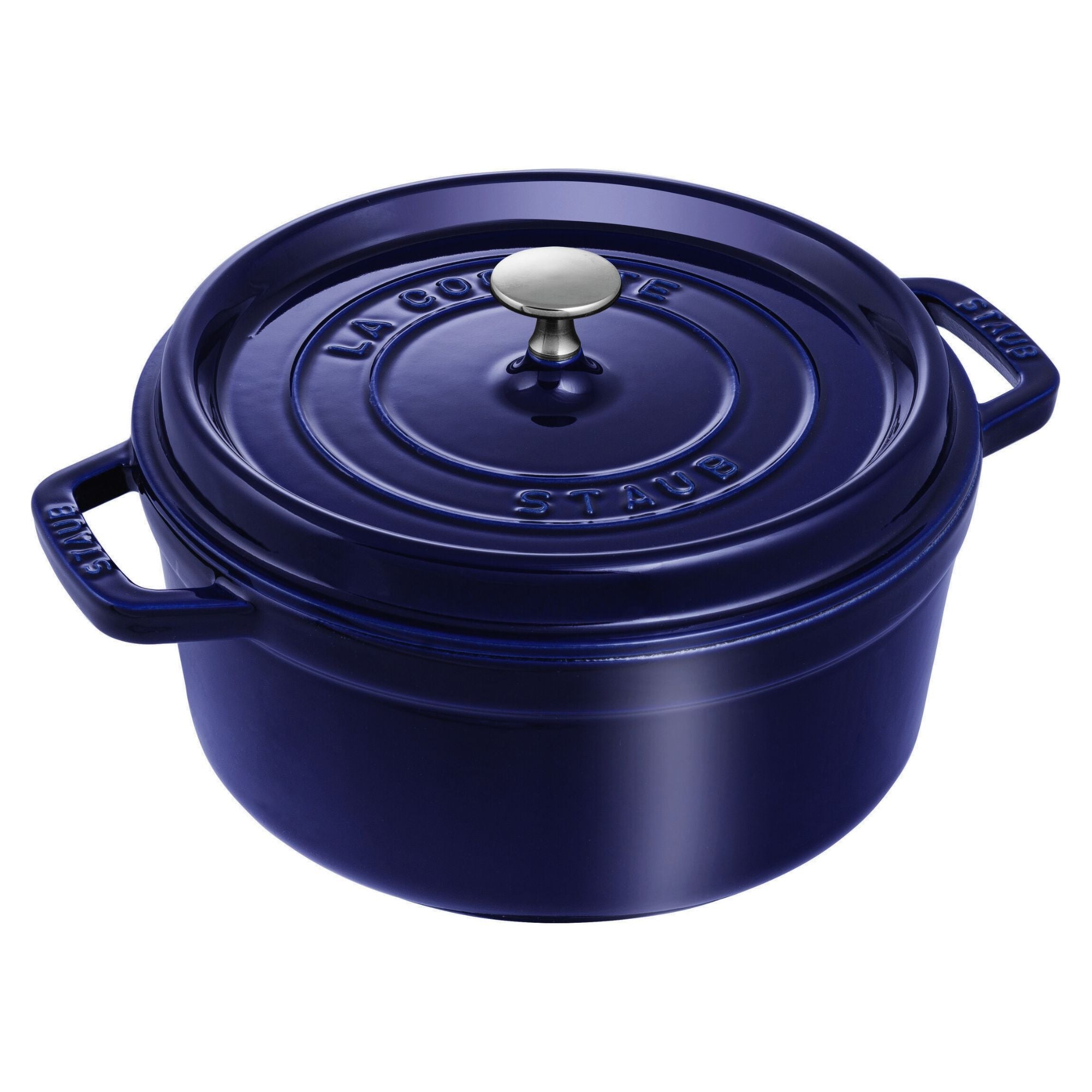 Cocotte 24 cm, Rond(e), Bleu intense, Fonte Staub - Mathon - 1