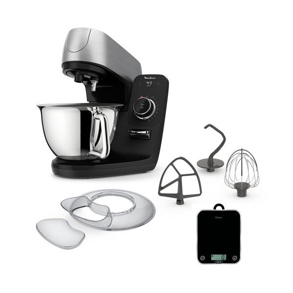 Robot Pâtissier Moulinex Coach Yy5172fg 1200 W Noir Et Silver Moulinex - Mathon