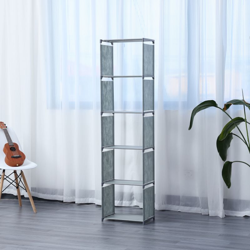 Etagère de rangement à 5 niveaux Gris Herzberg HG03336-GRY Herzberg - Mathon - 2