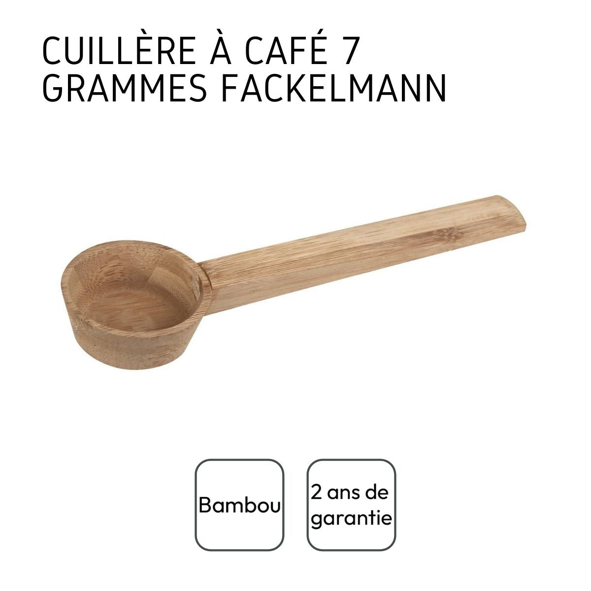 Ensemble de 2 cuillères doseuses à café en bambou Fackelmann - Mathon - 4