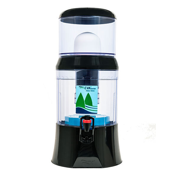 Fontaine à eau filtrante 7L noire - Mathon - 1