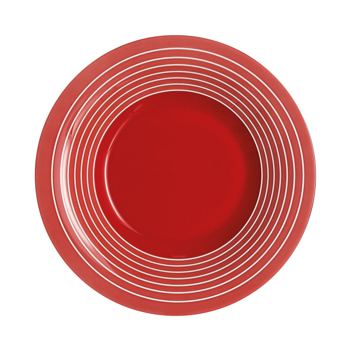 Assiette creuse rouge  21.5 cm Factory Luminarc - Mathon - 1