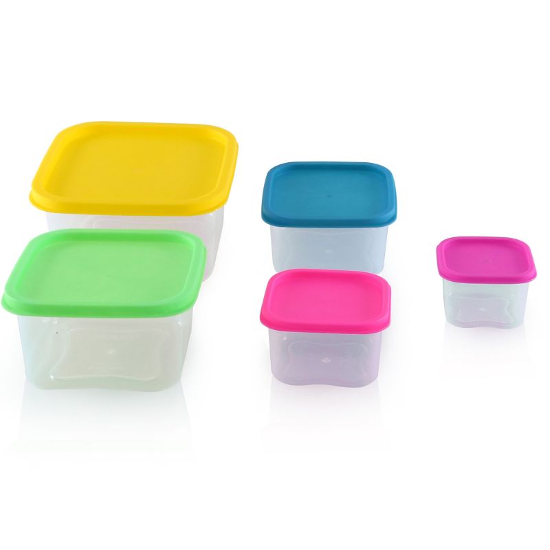 Ensemble de boites de conservations alimentaires 5 pièces Herzberg HGSFS5N1 Herzberg - Mathon - 6