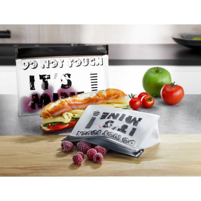 Set de sachets pour snack zipzip 2 pièces Gefu - Mathon - 1