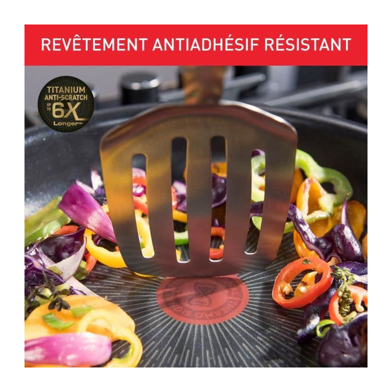 Ingenio Preference Poele Wok 26 Cm, Induction, Antiadhésif, Empilable, Compatible Lave-vaisselle, Fabriqué En France L97 Tefal - Mathon - 4