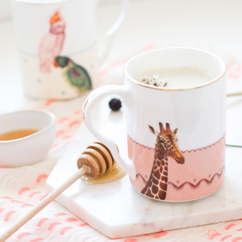 Lot de 6 Mugs Girafe Carnaval - 280ml Yvonne Ellen - Mathon - 1
