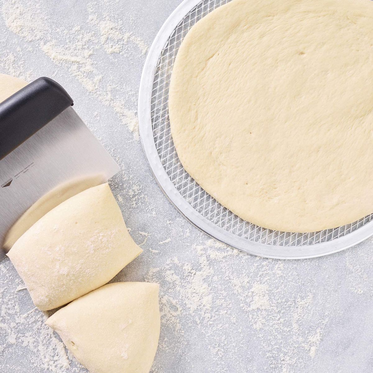 Plaque à pizza surgelée perforée en alu 33 cm FM Professional - Mathon - 5