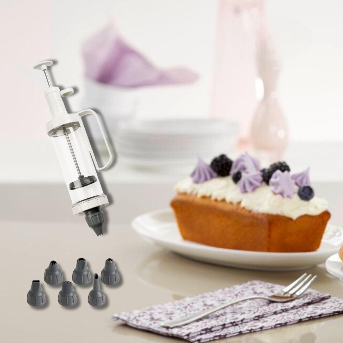 Seringue de pâtisserie et 6 embouts à motif Dr. Oetker Baker Edition Dr. Oetker - Mathon - 2