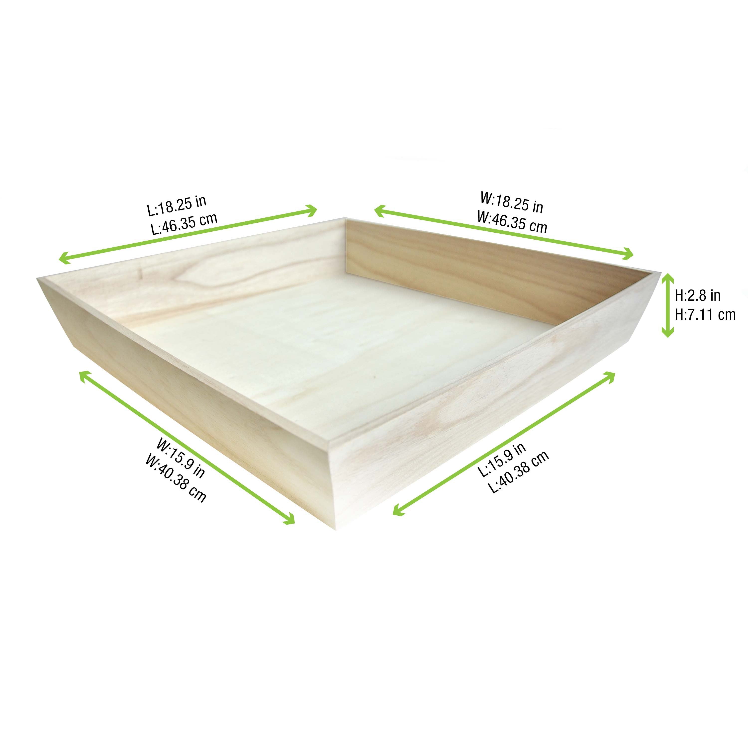 10Pcs - Plateau repas bois NOA 390x390x66mm FirstPack - Mathon - 2