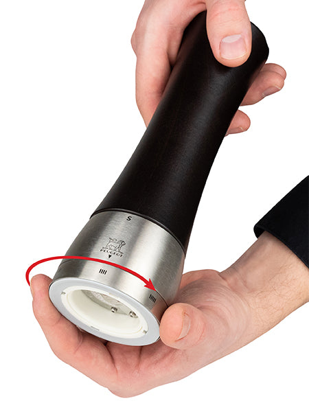 Madras Moulin à sel manuel en bois et inox u