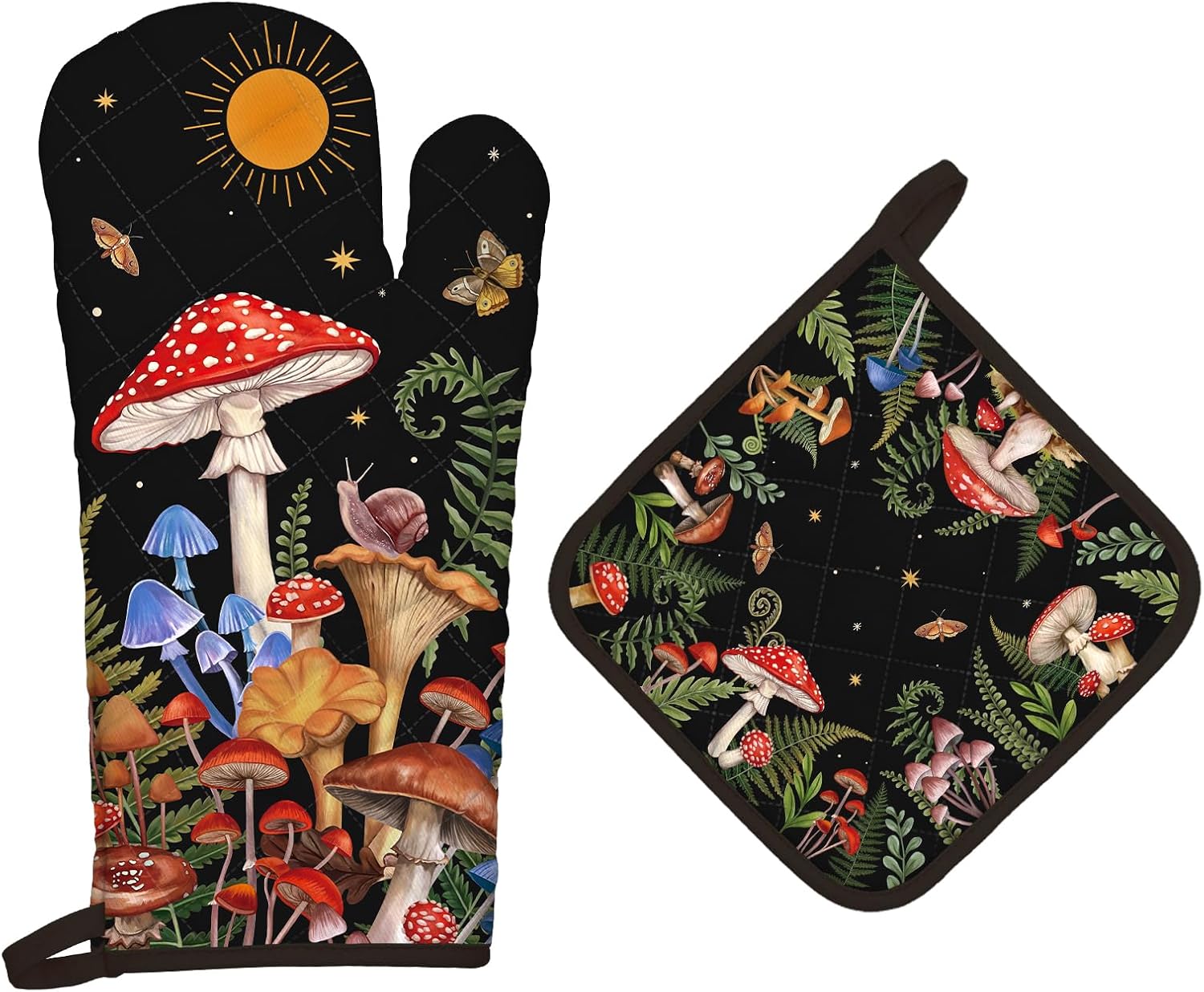 Gants et Manique Cuisine Peints à la Main Vendos85 - Mathon