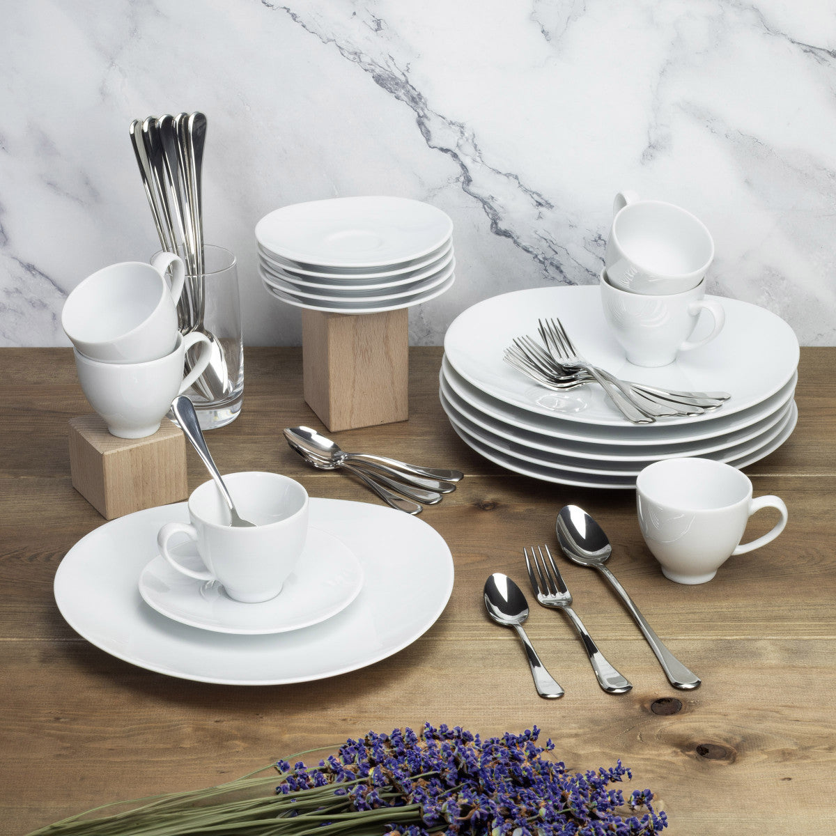 Sven Blanc - Service dessert et goûter 30 pièces Médard de Noblat - Mathon - 3