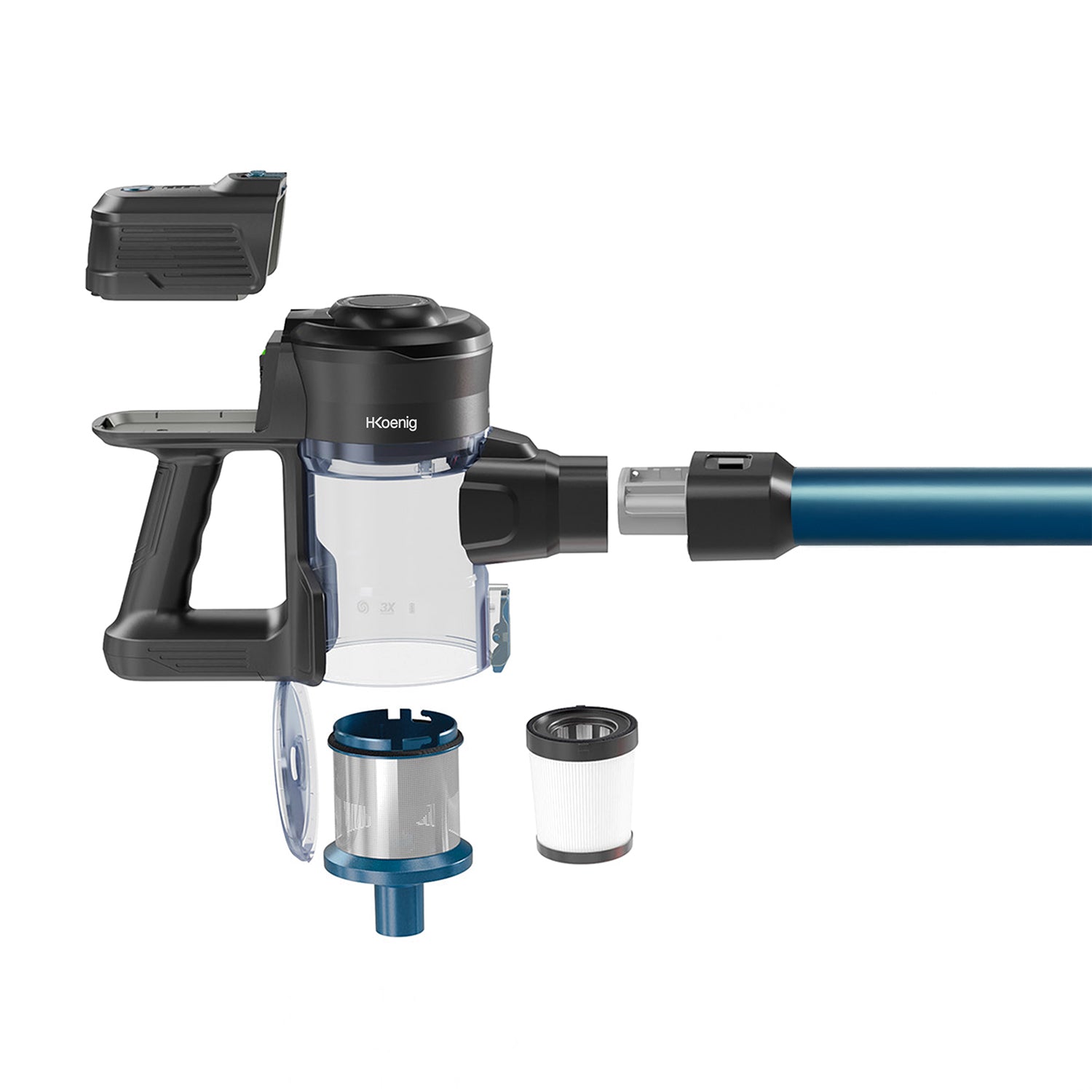 Aspirateur balai 2 en 1 sans fil PowerClean - UP610 H.Koenig - Mathon - 6