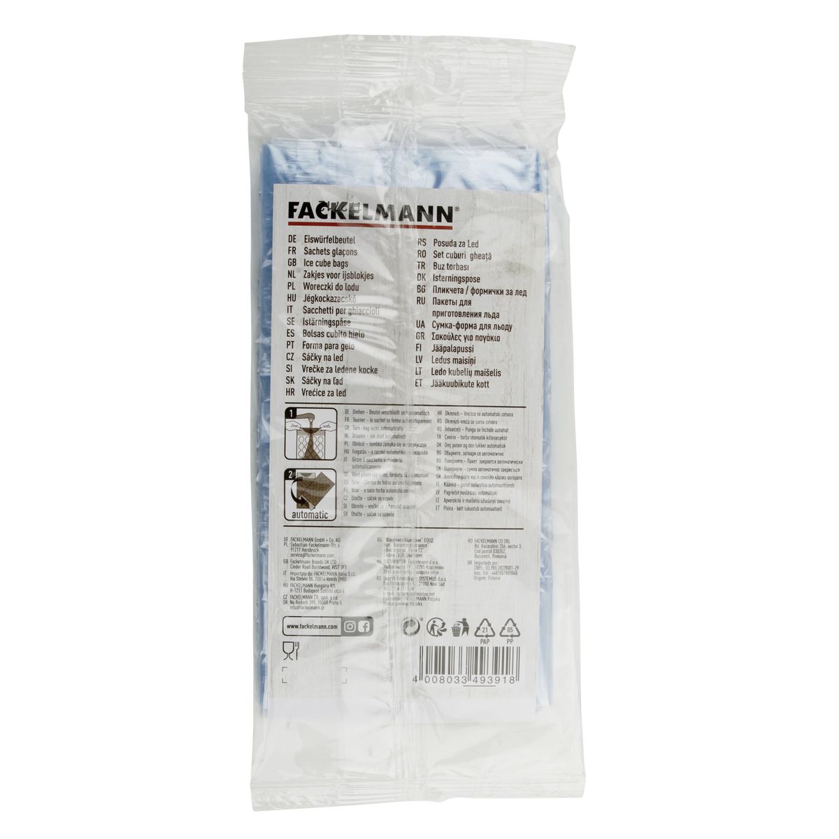 Sachets glaçons jetable cœur ou ovales Fackelmann - Mathon - 5