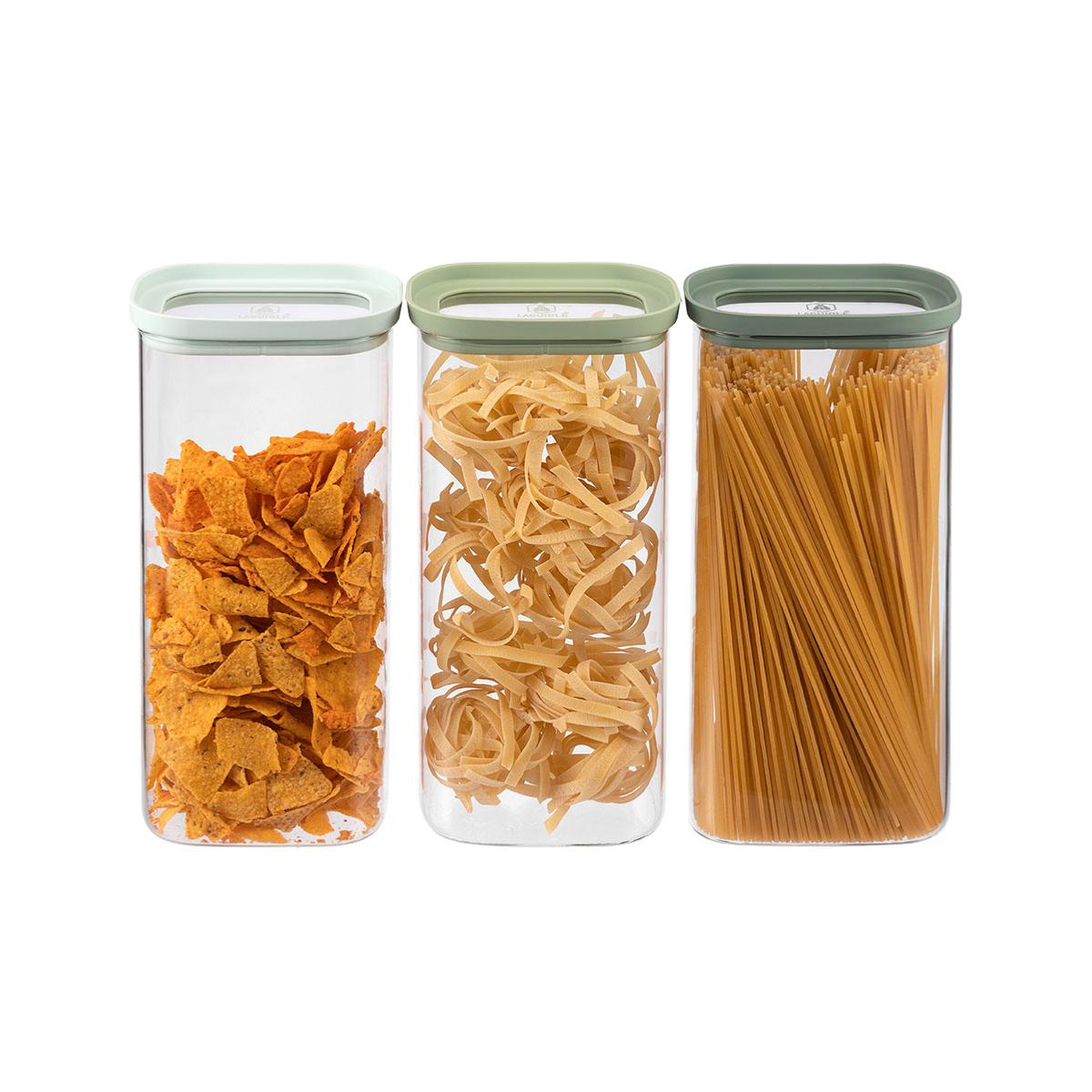 Lot de 3 bocaux en verre 2000ml Laguiole Cuisson - Mathon - 2